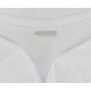 Airbus mens white organic cotton polo shirt