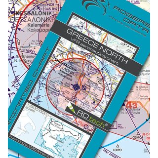 Greece North VFR ICAO Chart Rogers Data