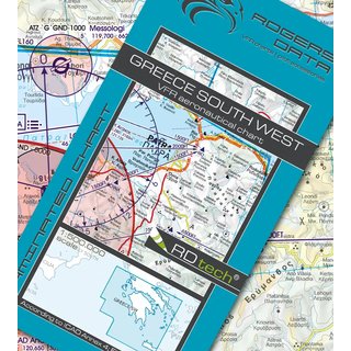 Griechenland Süd West VFR Karte Rogers Data