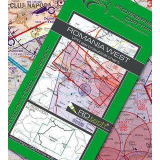 Romania West VFR ICAO Chart Rogers Data