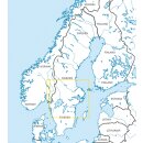 Schweden Zentrum Süd VFR Karte Rogers Data
