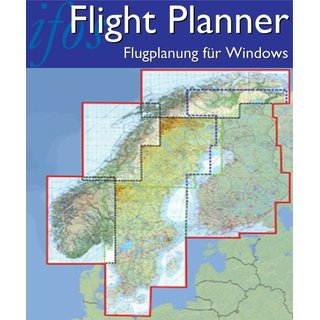 Flight Planner / Sky-Map - Chart Set Scandinavia (Finland, Norway, Sweden)