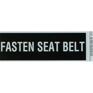 Fasten Seat Belt Placard, Sticker