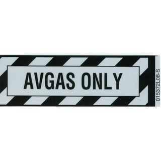 AVGAS Only Placard, Sticker