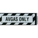 AVGAS Only Placard, Sticker