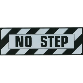 No Step Plakette, Aufkleber