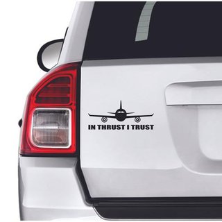 Aufkleber, In thrust i trust