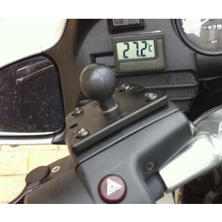 RAM Mount Motorradbasis fr Brems-/Kupplungsbehlter, zentrierte 1-Zoll Kugel