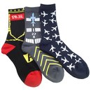 Premium Crew Socks, different motives Set of 3 Pairs