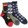 Premium Crew Socken verschiedene Motive, 3er- Set