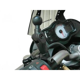 RAM Mount Basis mit B-Kugel (1 Zoll) fr Motorrad-Spiegel