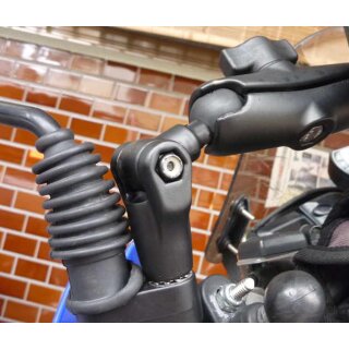 RAM Mount Basis mit B-Kugel (1 Zoll) fr Motorrad-Spiegel