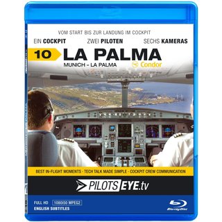 Pilotseye.tv 10 La Palma, Airbus A320 (Condor) Blu-ray