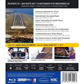 Pilotseye.tv 10 La Palma, Airbus A320 (Condor) Blu-ray