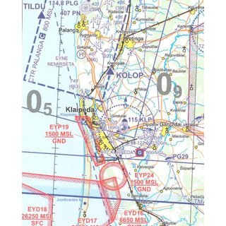 Litauen ICAO Karte VFR