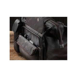 Lightspeed Gann - Pilotenledertasche, dunkelbraun