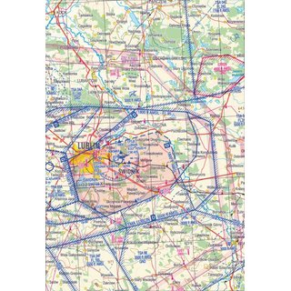 Polen Krakow ICAO Karte VFR