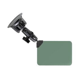 RAM MOUNT Sun Visor (dark green, 8"x13") with Suction Cup Mount, medium version