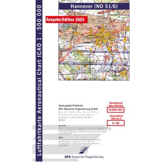 Deutschland Hannover ICAO Karte VFR
