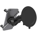 RAM MOUNT Twist Lock Suction Cup Mount with Universal X-Grip IV Holder for large Smartphones (Phablets)