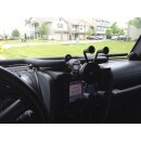 RAM Handlebar Rail Mount with Zinc Coated U-Bolt Base and Universal X-Grip (Patented) Cell/iPhone Cradle