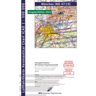 Deutschland München ICAO Karte VFR