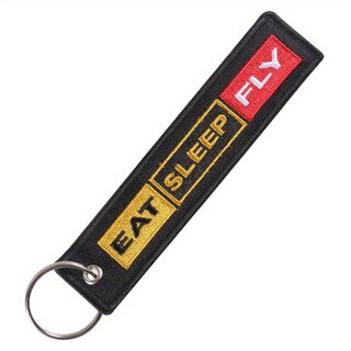 Keychain EAT, SLEEP, FLY