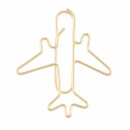 Airplane Paper Clips Gold