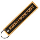 Keychain Remove before flight bronze