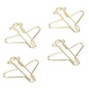 Paper clip gold aviator 10 pieces