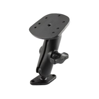 RAM 1" Ball Marine Electronic Mount with Diamond Base for the Eagle Cuda, FishEasy, Humminbird Piranha & Lowrance X-4