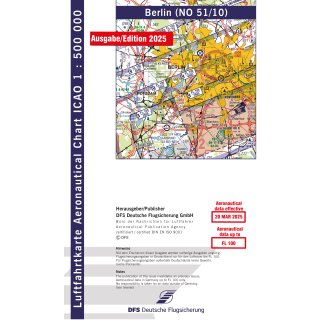 Deutschland Berlin ICAO Karte Motorflug VFR 2025