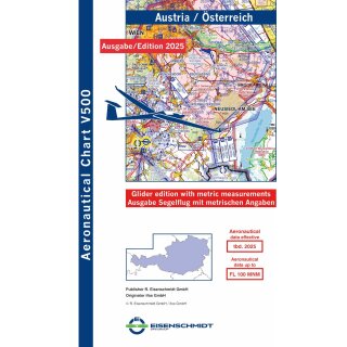Austria ICAO Glider Chart 2025