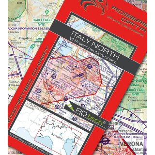 Italy North VFR Chart Rogers Data 2025