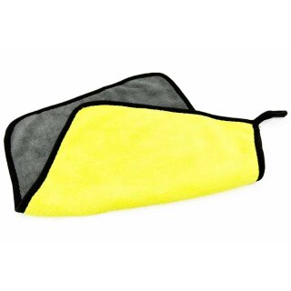 FlightWipe Extra Thick Microfibre Cloth, Yellow-Grey, 4 pcs