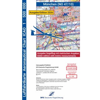 Munich ICAO Glider Chart 2026