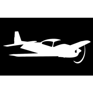 Aufkleber Flugzeug Silhouette Einmotorige Kolbenschüttler