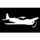 Aufkleber Flugzeug Silhouette Einmotorige...
