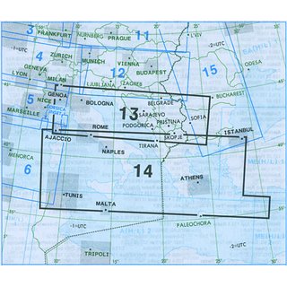 Jeppesen Europe Low Altitude Enroute chart 13/14